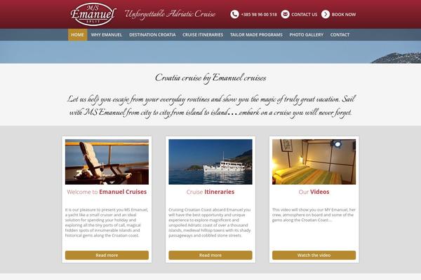 Cruise theme site design template sample