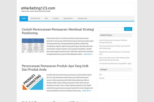 Iconic One theme site design template sample