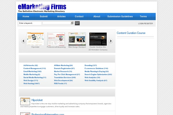 emarketingfirms.com site used Directorypress