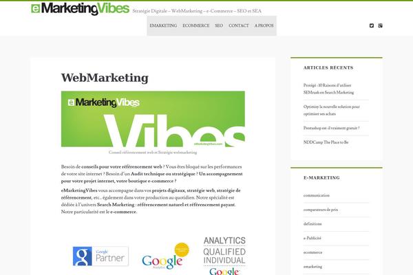 Ignite theme site design template sample