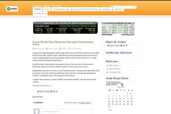 Site using Slick Social Share Buttons plugin