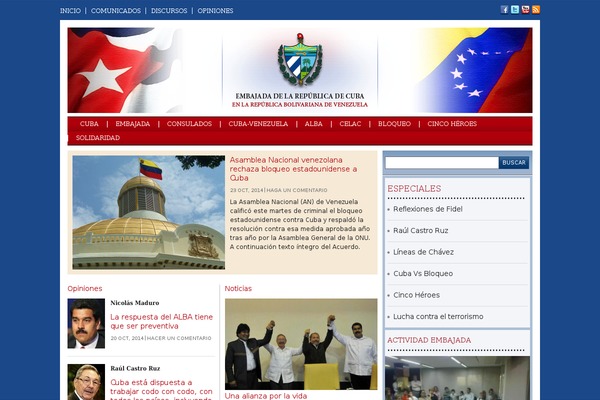 embajada theme websites examples