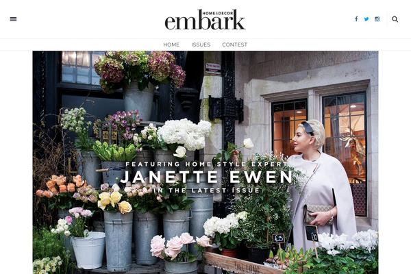 The Voux theme site design template sample