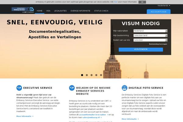 Embassy theme site design template sample