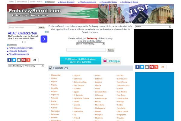 Embassy theme site design template sample