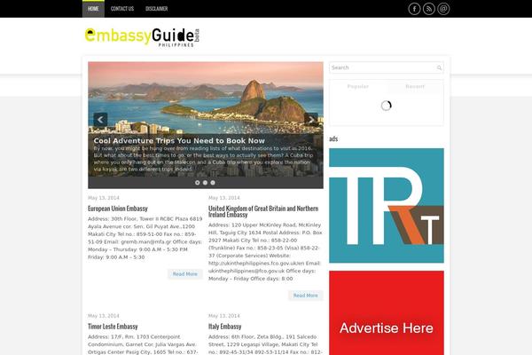 Listings theme site design template sample