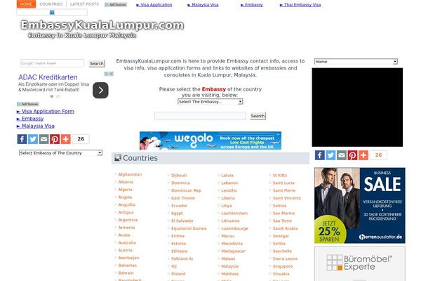 Embassy theme site design template sample