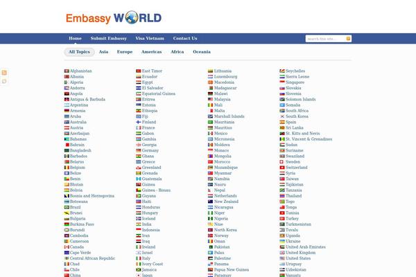 Embassy theme site design template sample