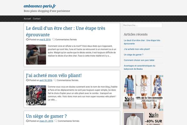 pacify theme site design template sample