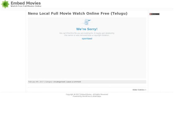 Site using Simple Sticky Footer plugin