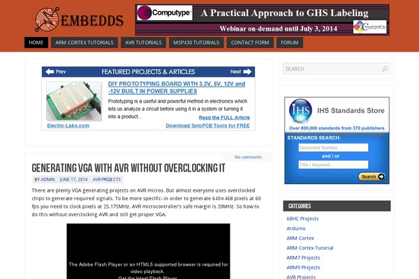 Tempera theme site design template sample