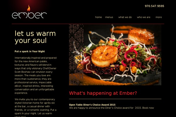 Ember theme site design template sample