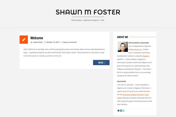 Site using About Me 3000 widget plugin