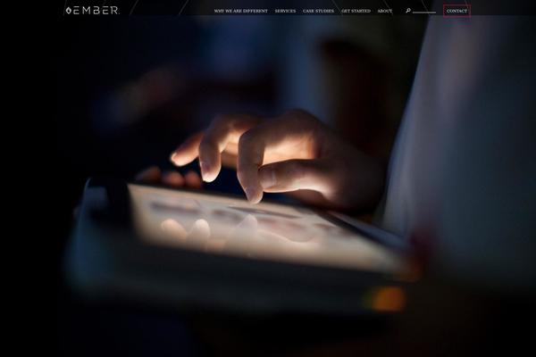 Ember theme site design template sample