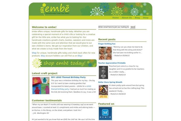 embeshop.com site used Spring-blossom