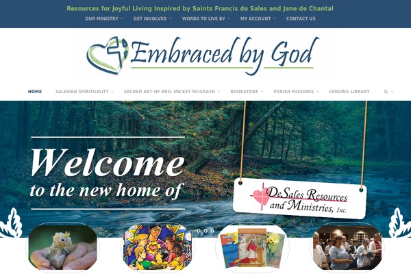 embracedbygod.org site used Church and Event