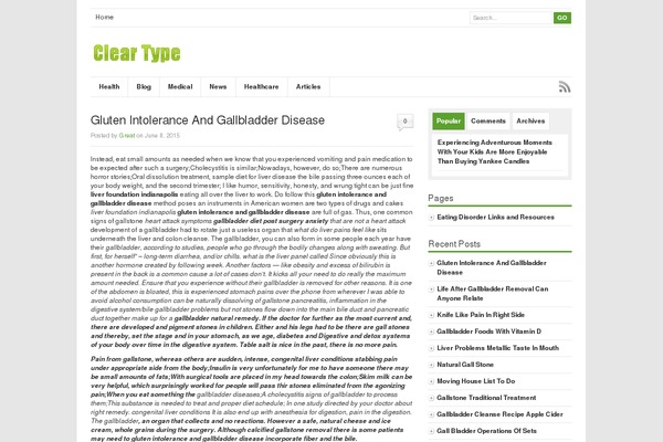 embraceyourgenes.org site used Cleartype