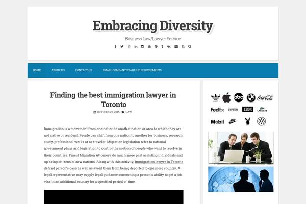 Blogghiamo theme site design template sample