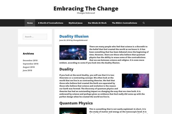 embracingthecontradiction.org site used Mantle