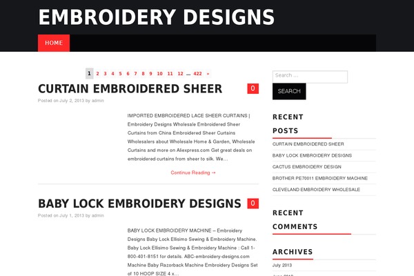 Hiero theme site design template sample