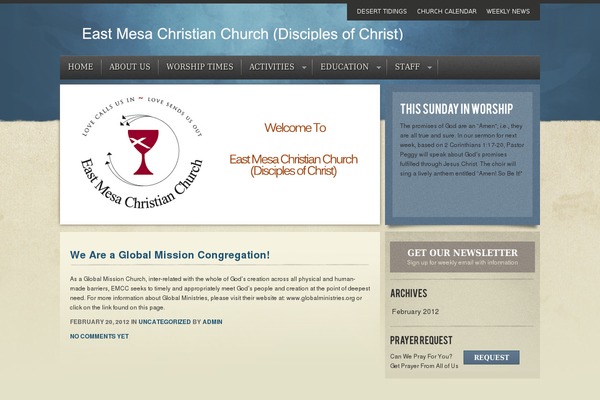 Light of Peace theme site design template sample