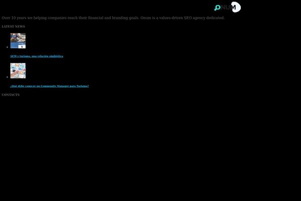 Onum theme site design template sample