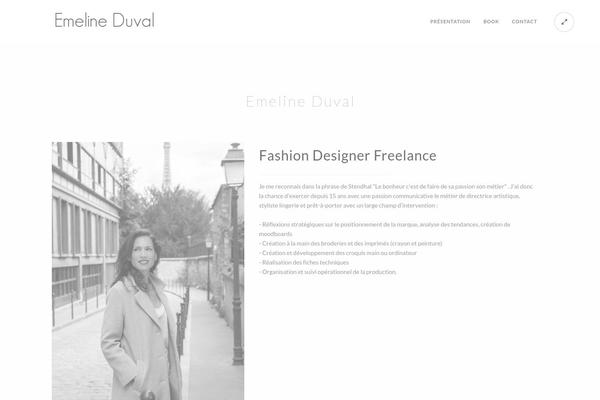 Kinetika theme site design template sample