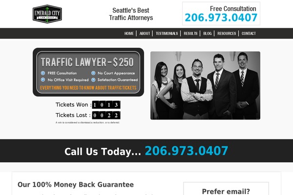 emeraldcitytrafficdefense.com site used Emeraldcitylawgroup