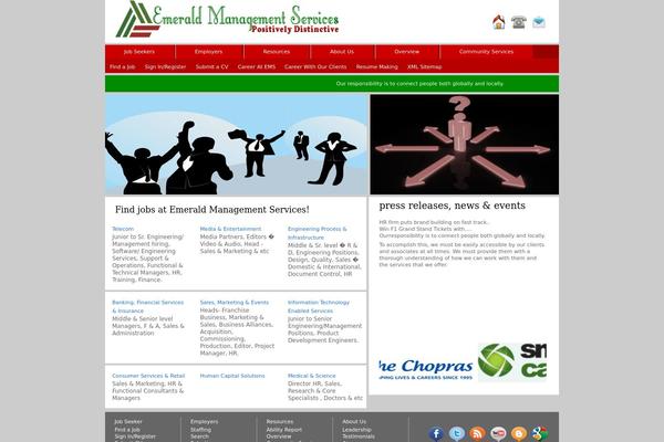 Emerald theme site design template sample