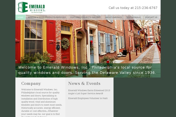Emerald theme site design template sample