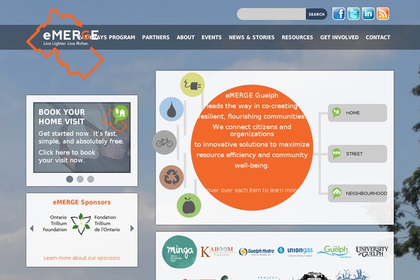 emergeguelph.ca site used Emerge