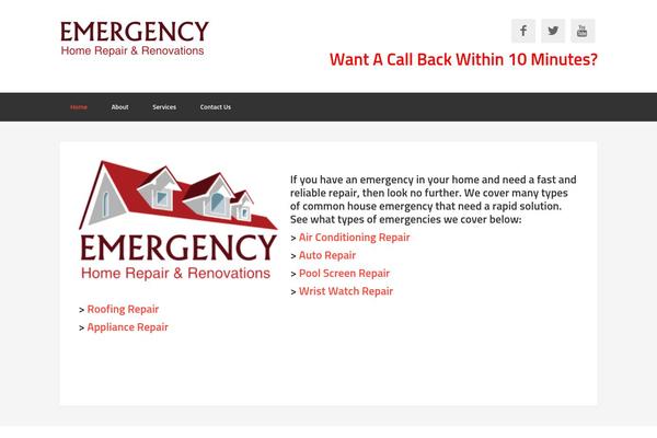 Enterprise Pro theme site design template sample