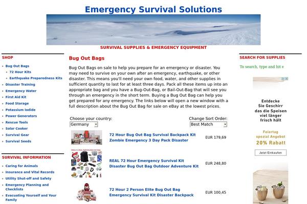emergencysurvivalsolutions.com site used Cutline1.2-3columnsplit