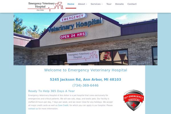 emergencyvetannarbor.com site used Evaa