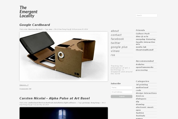 emergentlocality.com site used blackneon