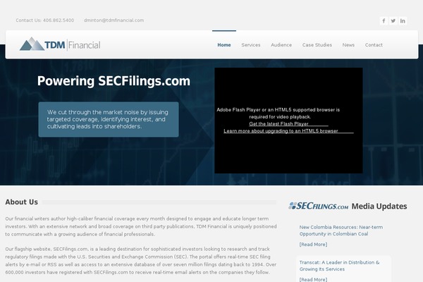 Stark theme site design template sample