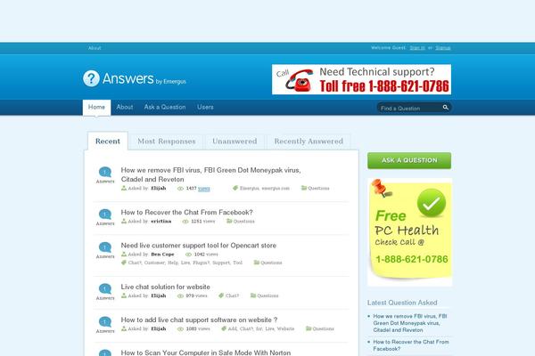 emergus.net site used Answers