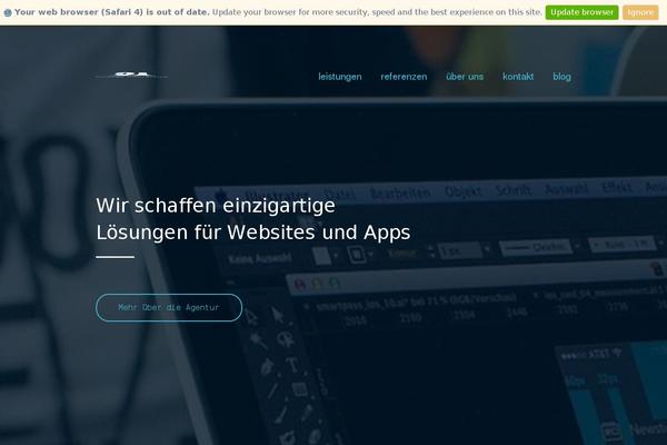 Default theme site design template sample