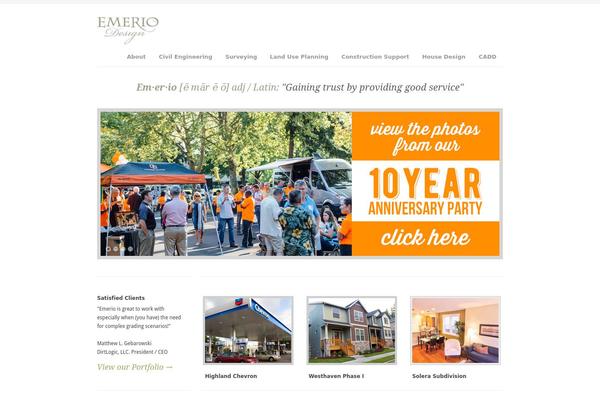 Classica theme site design template sample