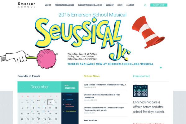 emerson-school.org site used Emerson