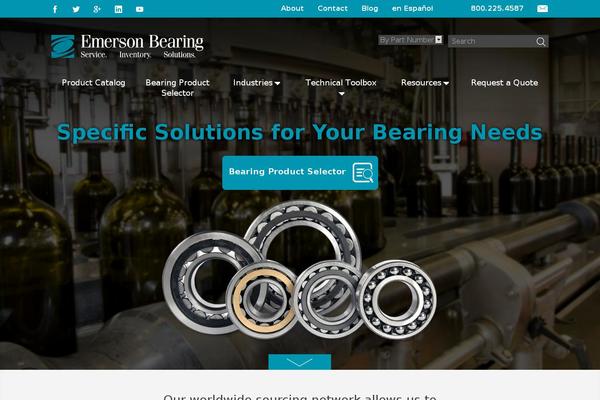 emersonbearing.com site used Emerson-default