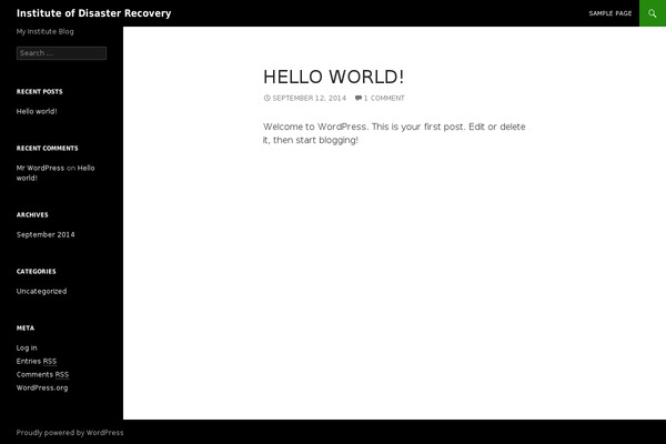 Classic Chalkboard theme site design template sample