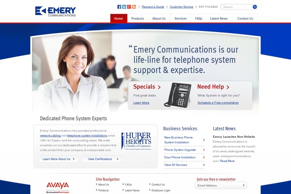 emerycommunications.com site used Emery