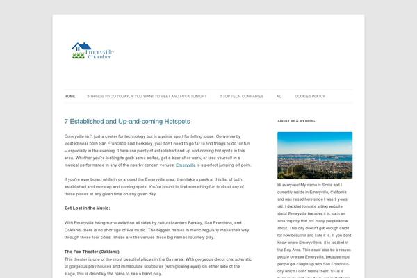 Twenty Twelve theme site design template sample