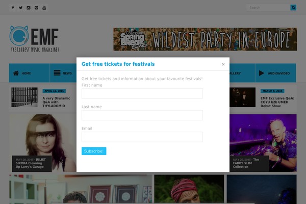 Block Magazine theme site design template sample