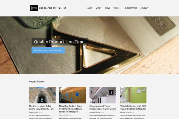 District theme site design template sample