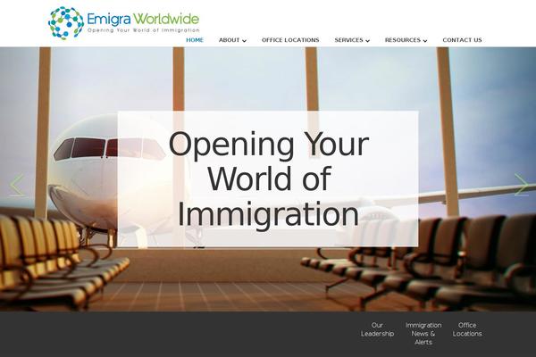 emigra.com site used Materialwp-materialwp