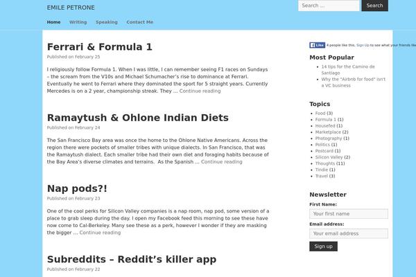 Maker theme site design template sample