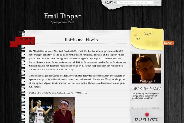Anarcho Notepad theme site design template sample