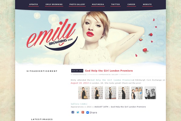 Three theme site design template sample